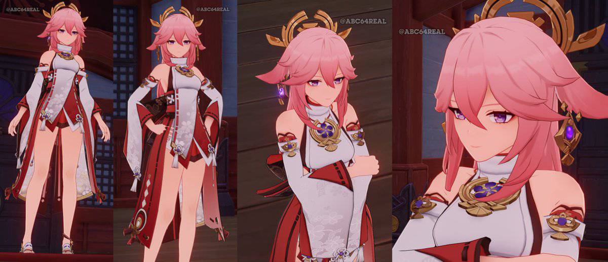 原神 八重桜さんのnpcモデルがこれ かわいいな