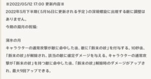 【原神】螺旋12層更新ってするのかな？